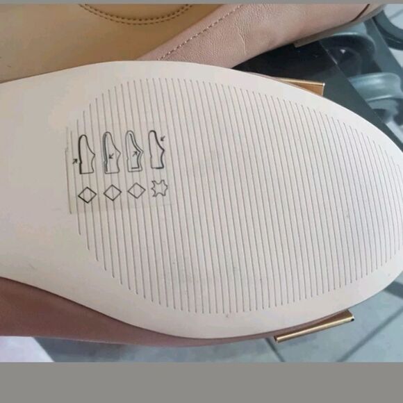 Michael Kors Tan Flats with Decorative Bow - Picture 5 of 6